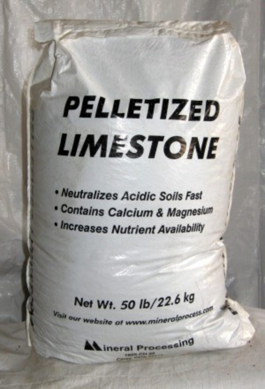 50 lb bag of pelletized lime